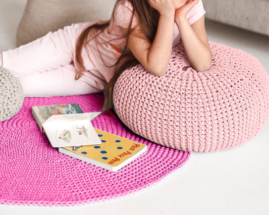 POUF SMALL | PASTEL PINK