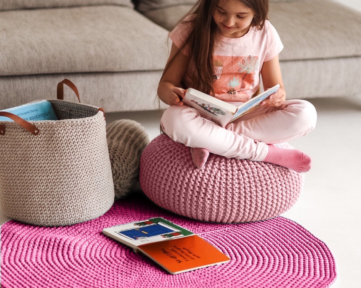 POUF SMALL | PASTEL PINK