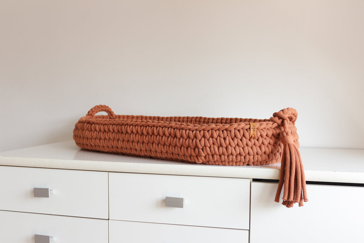 BABY CHANGING BASKET | Terracotta