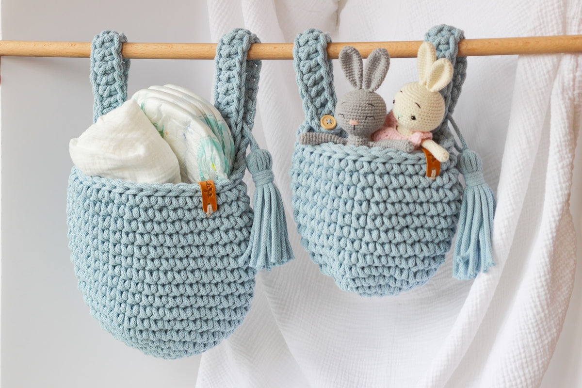 BIG HANGING POCKET BASKET | MISTY