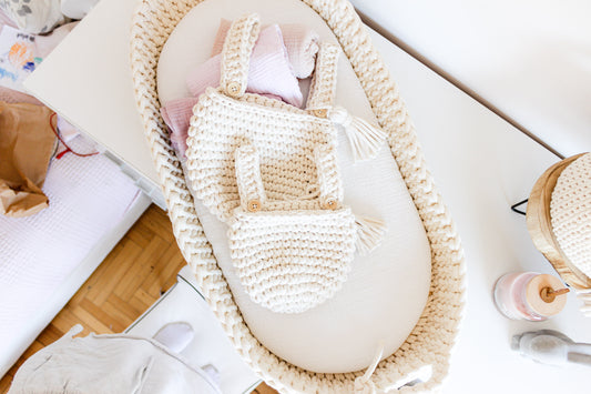 BIG HANGING POCKET BASKET  | NATURAL