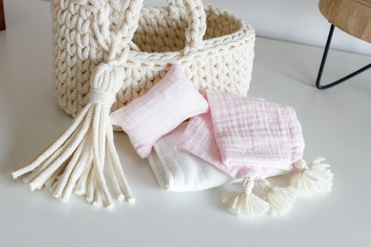 22cm MINI DOLL MOSES BASKET | NATURAL