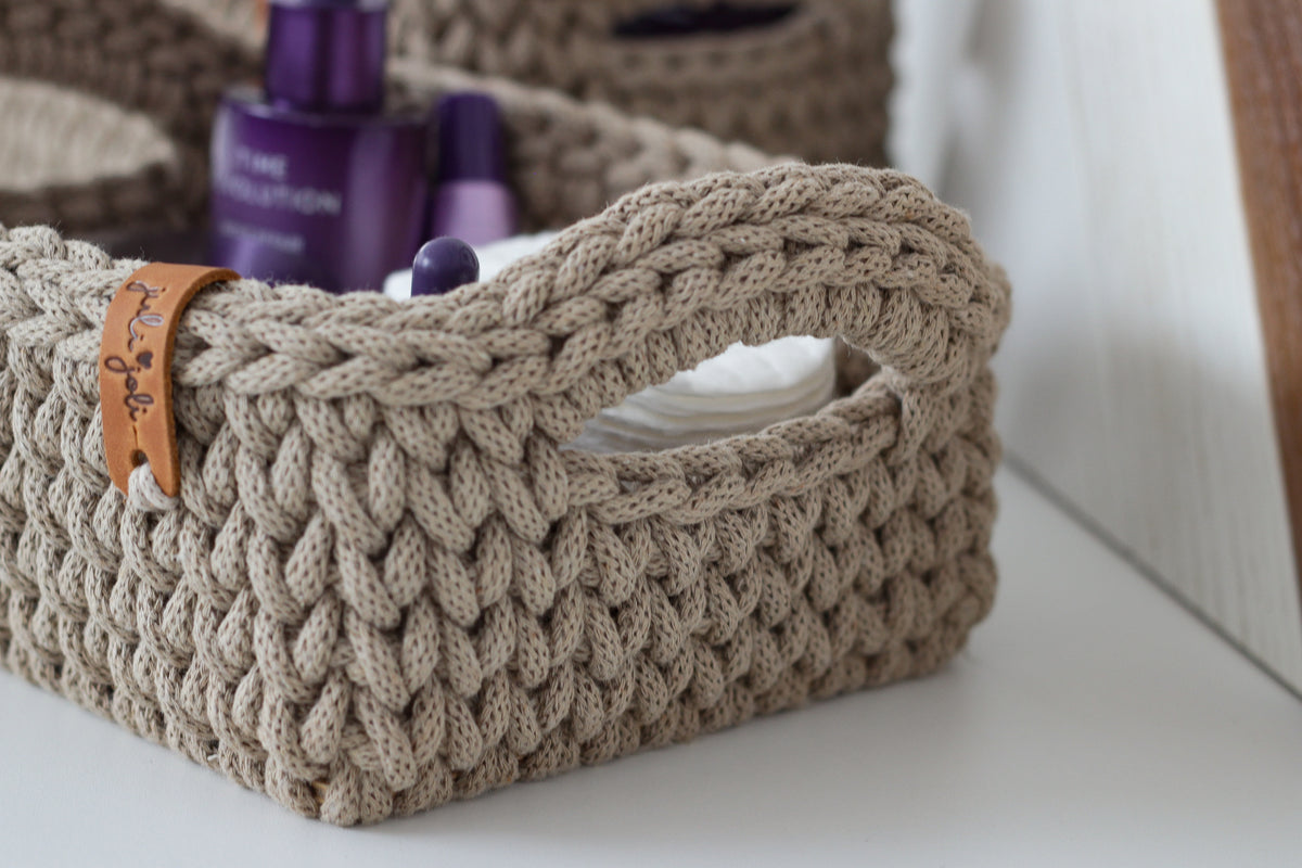 RECTANGLE BASKET MEDIUM | SAND