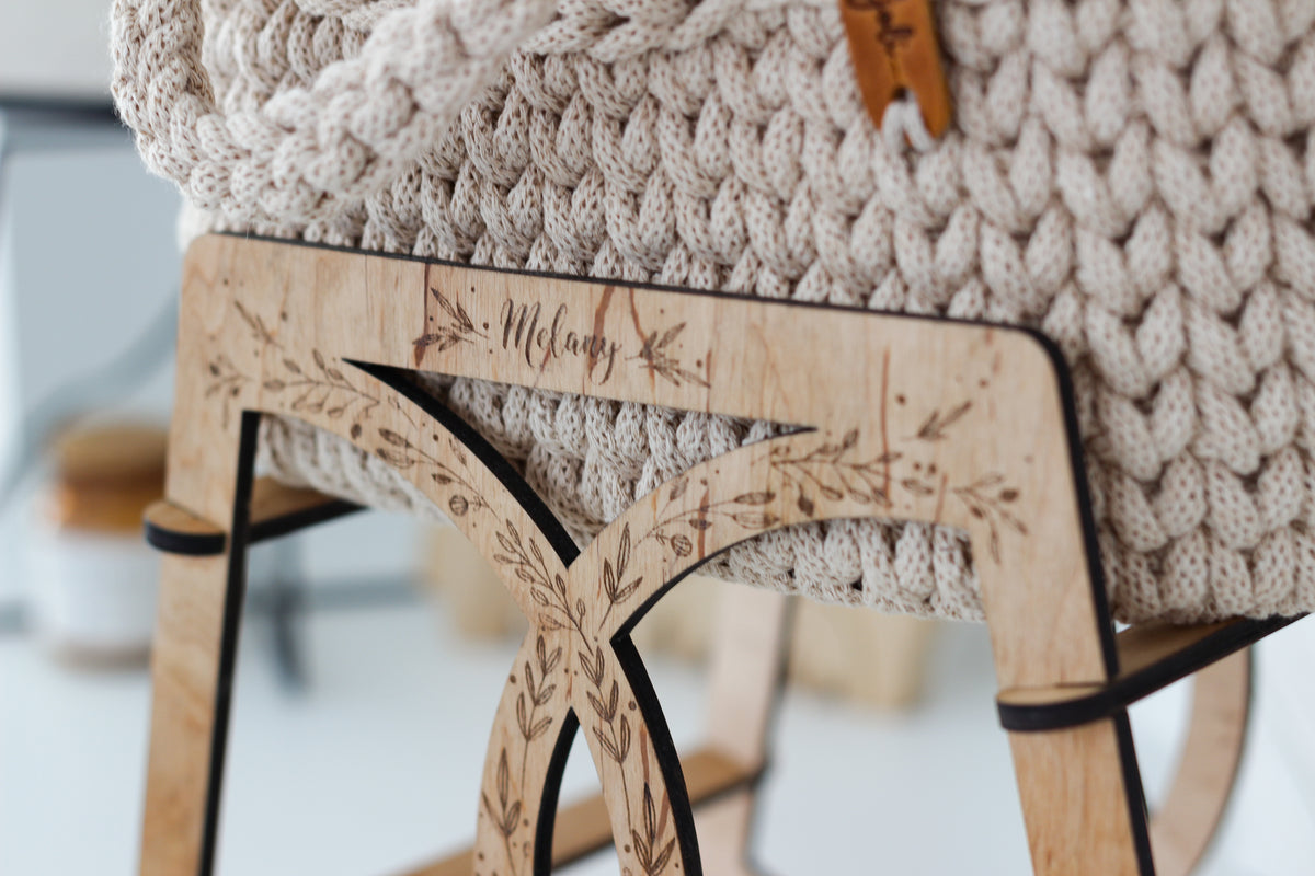 27cm DOLL MOSES BASKET | WARM BEIGE