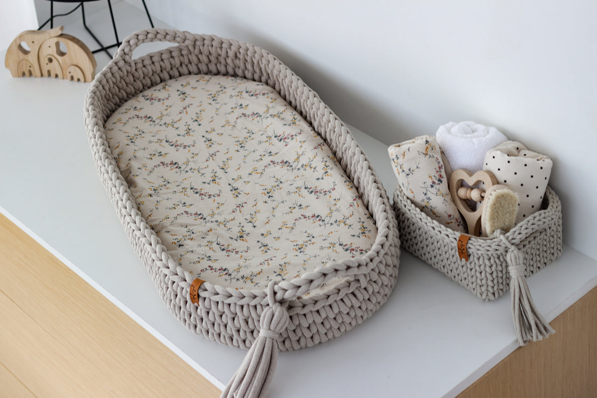 RECTANGLE BASKET MEDIUM | BEIGE