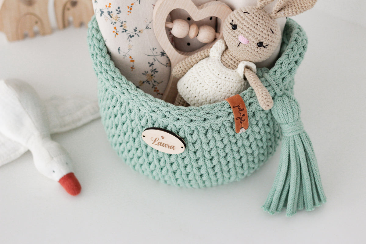 ROUND DIAPER BASKET 20cm | ALOE