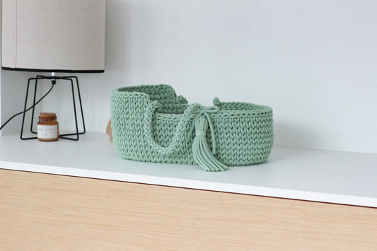 42cm DOLL MOSES BASKET | ALOE