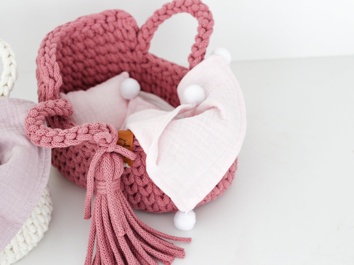 22cm MINI DOLL MOSES BASKET | BLOSSOM