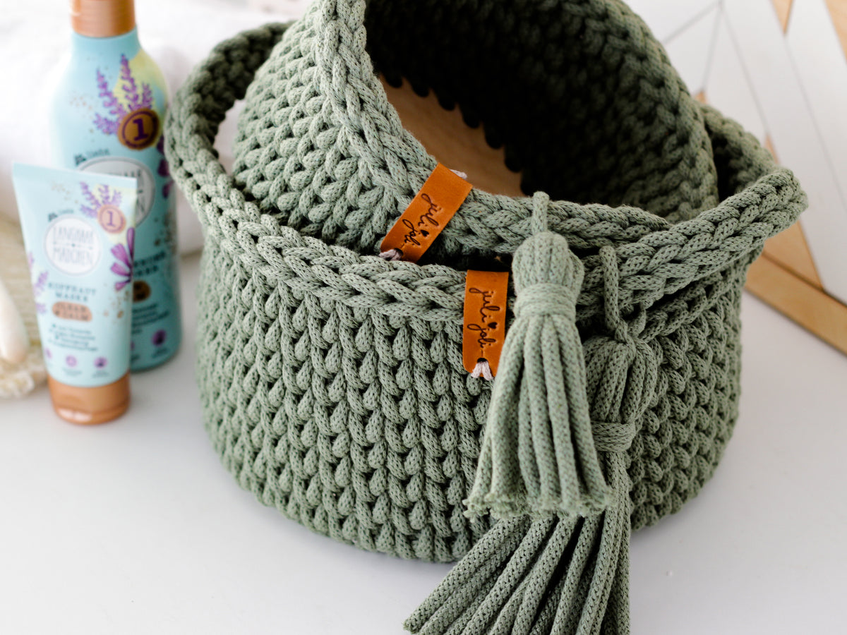 ROUND DIAPER BASKETS 15 + 20cm | EUCALYPTUS