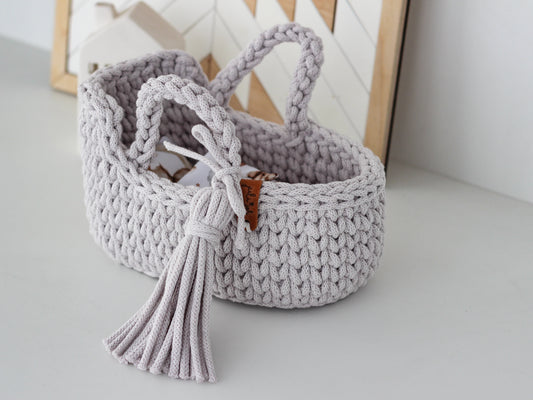 22cm MINI DOLL MOSES BASKET | MOONLIGHT