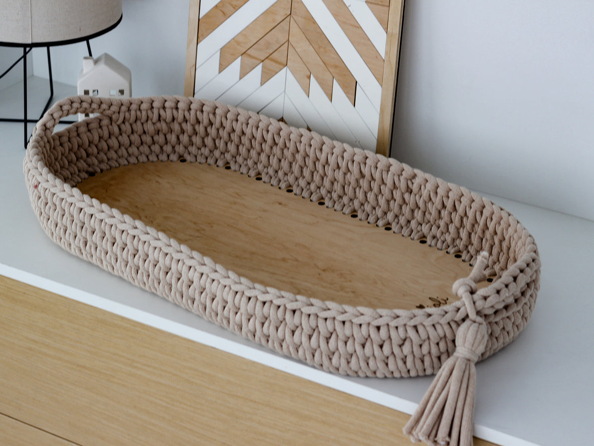 BABY CHANGING BASKET | Warm Beige