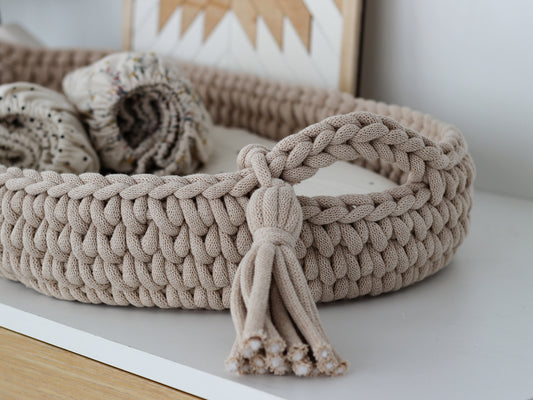 BABY CHANGING BASKET | Warm Beige