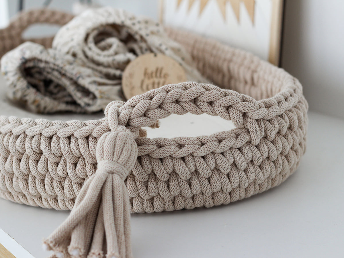BABY CHANGING BASKET | Warm Beige