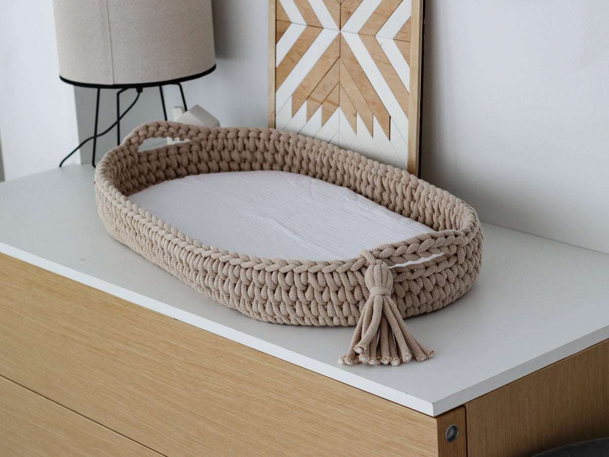 BABY CHANGING BASKET | Warm Beige