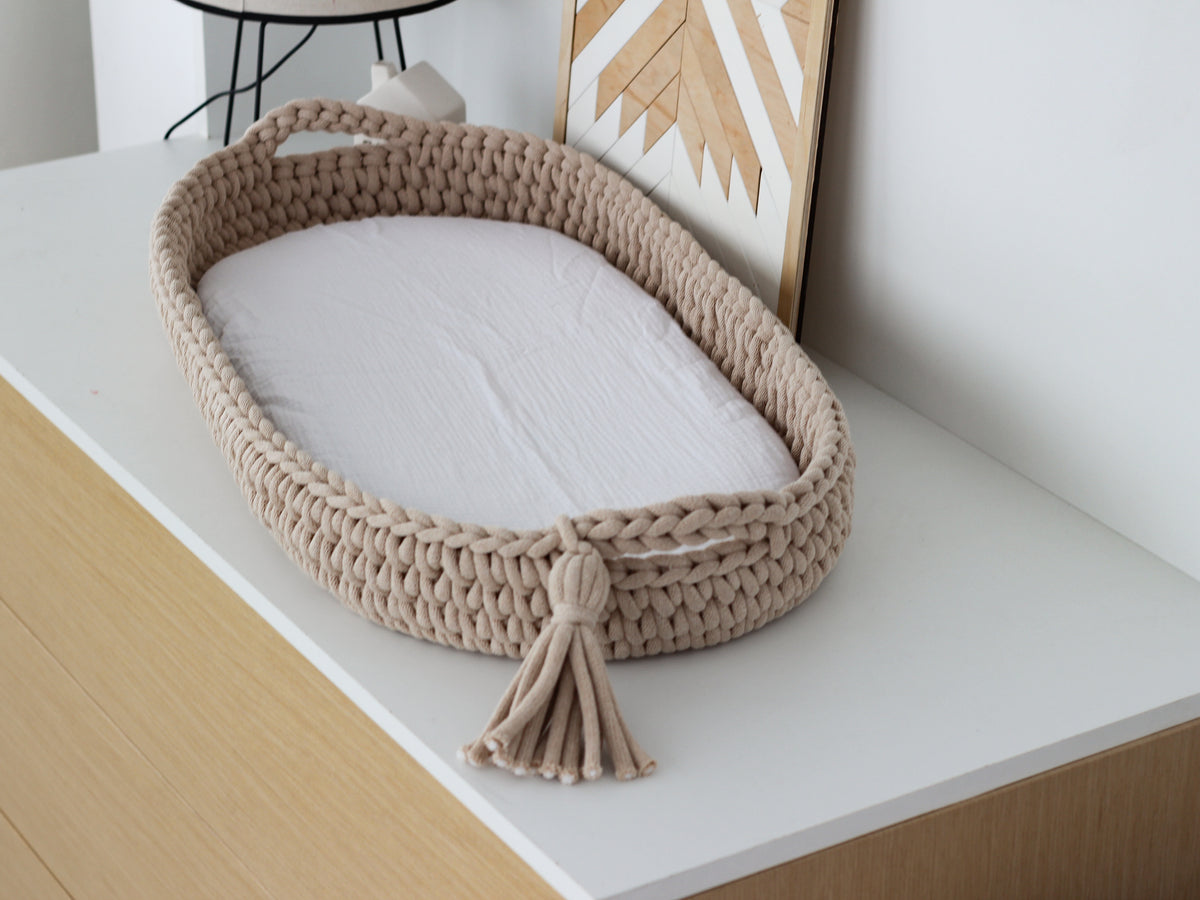 BABY CHANGING BASKET | Warm Beige
