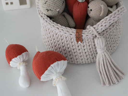 SEWN MUSLIN MUSHROOM