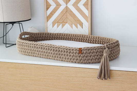 BABY CHANGING BASKET | Sand