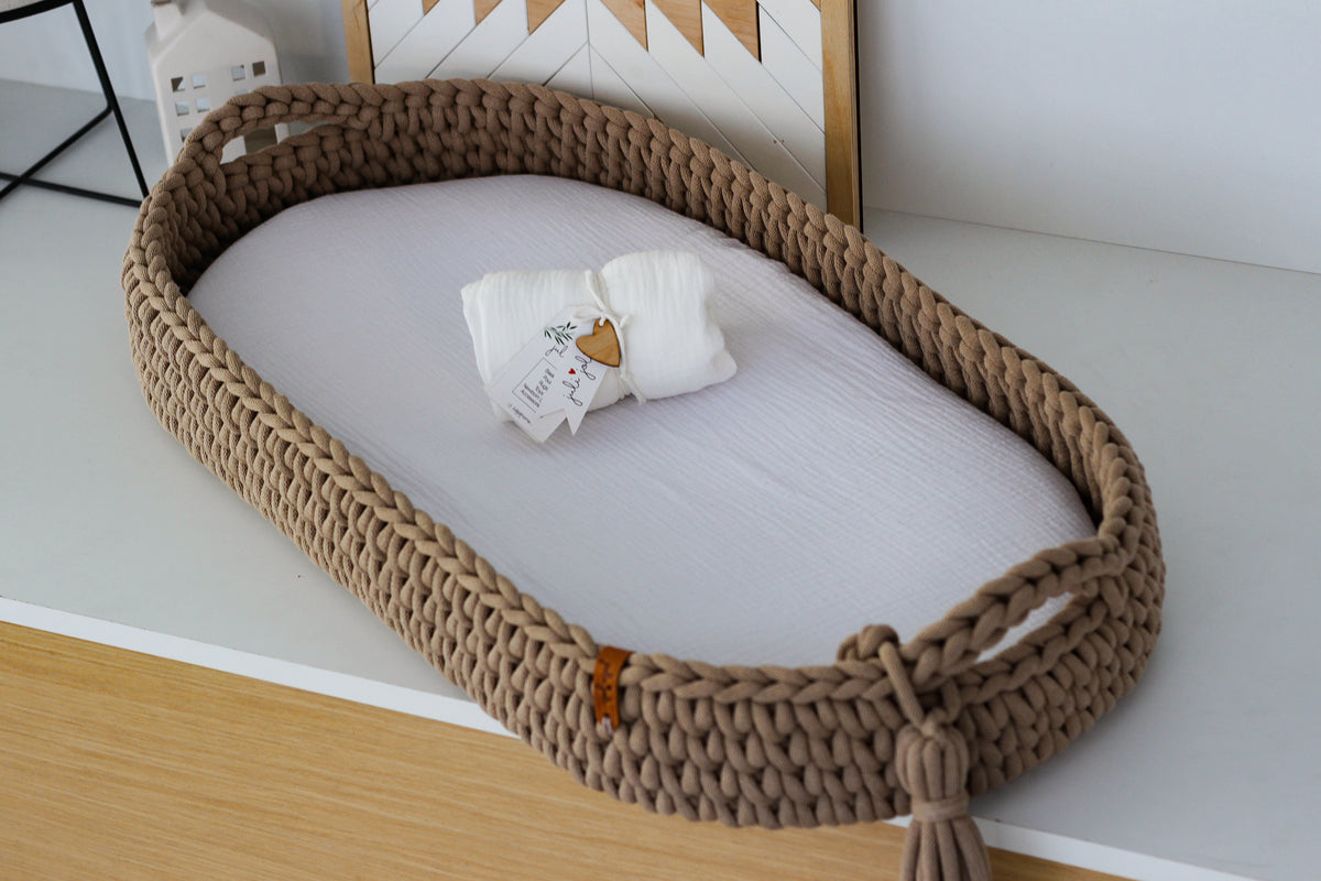 BABY SHOWER | SET FITTED SHEET | SAND