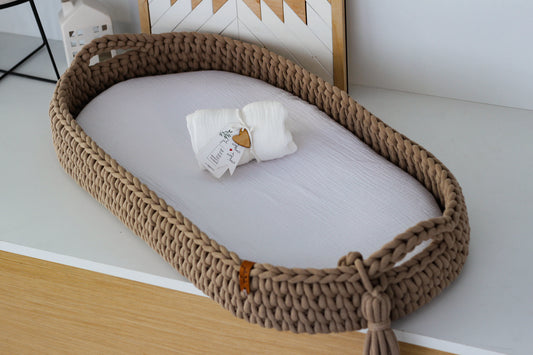 BABY SHOWER | SET FITTED SHEET | SAND