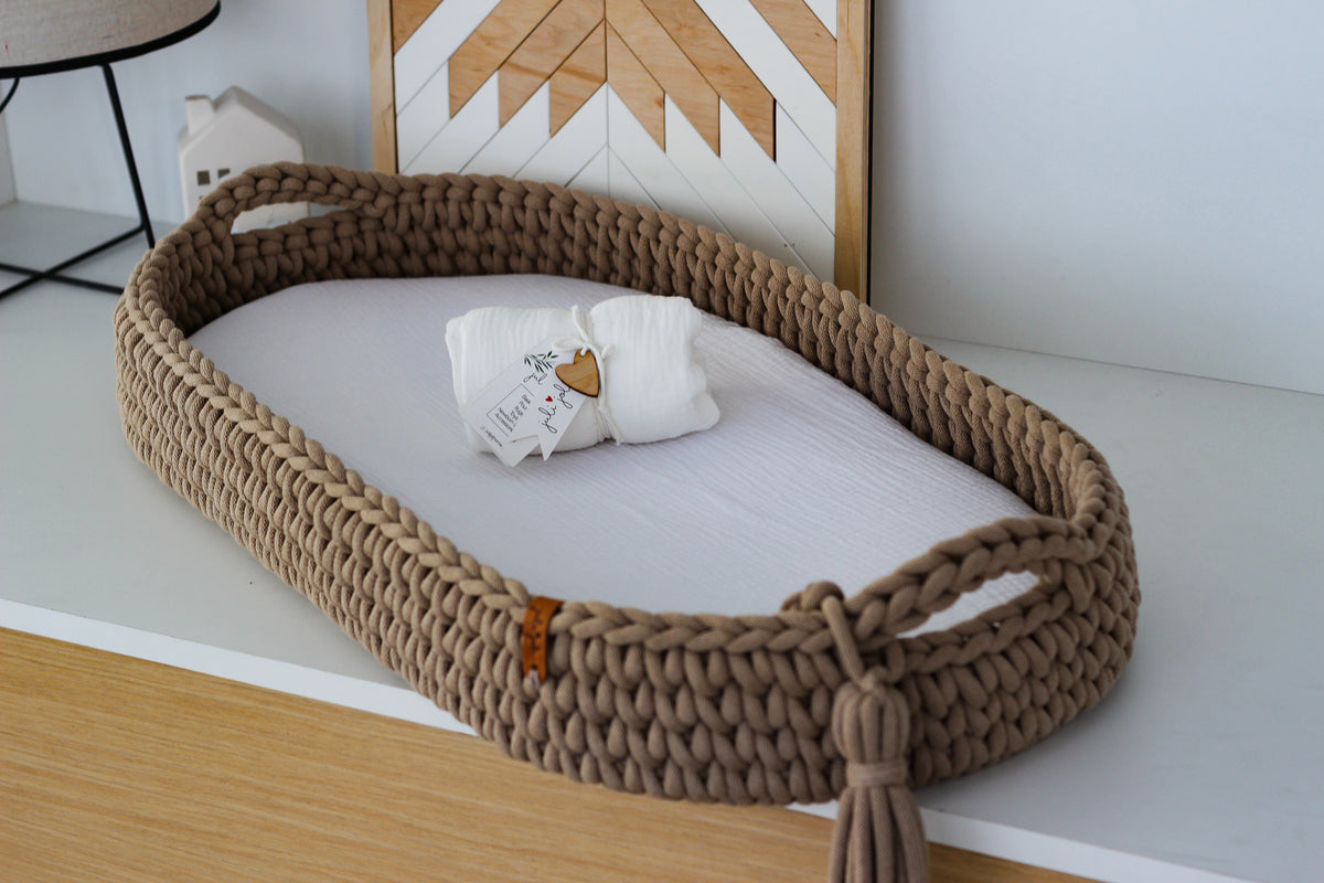 BABY SHOWER | SET FITTED SHEET | SAND