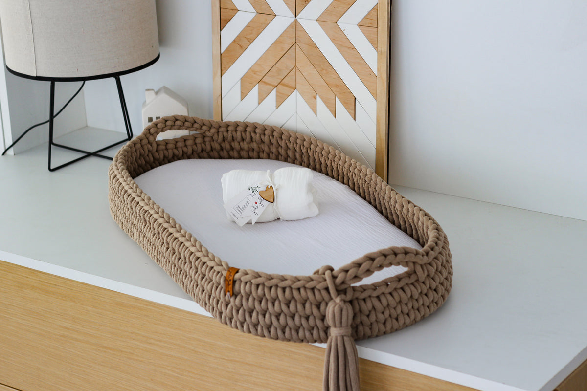 BABY SHOWER | SET FITTED SHEET | SAND