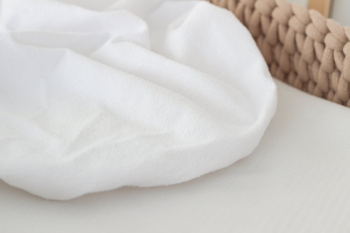 WATERPROOF FITTED SHEET | WHITE