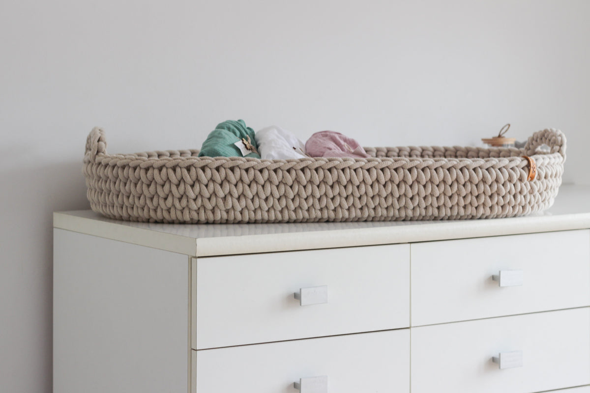 BABY CHANGING BASKET | Beige