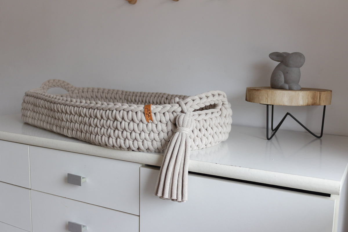 BABY CHANGING BASKET | Beige