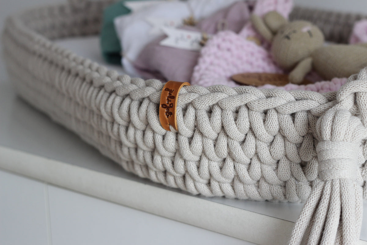 BABY CHANGING BASKET | Beige