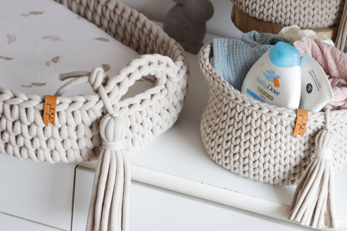 BABY CHANGING BASKET | Beige
