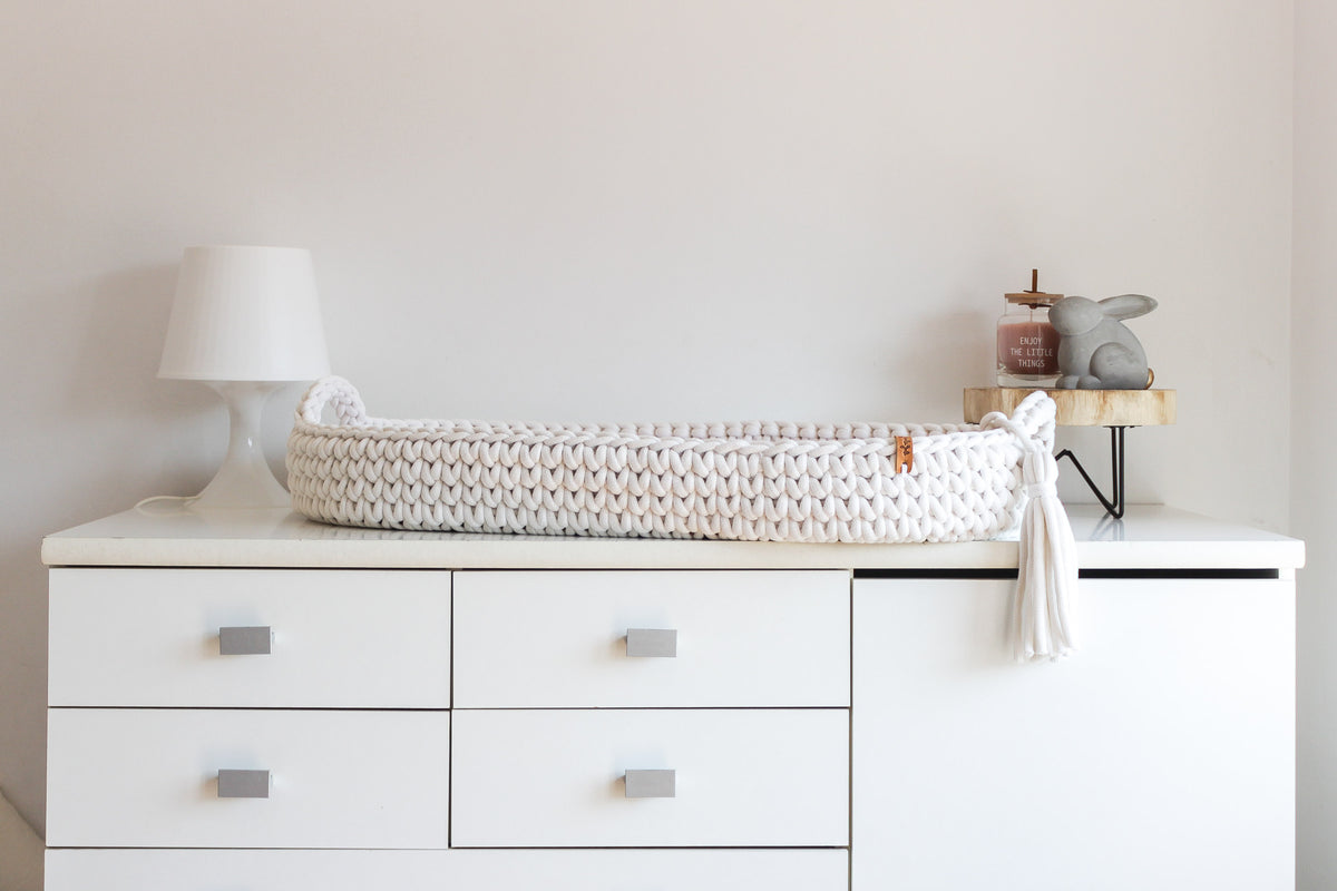 BABY CHANGING BASKET | Off White