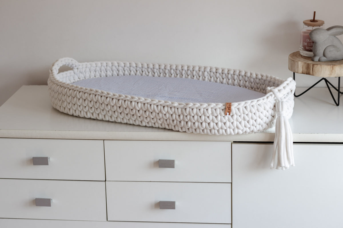 BABY CHANGING BASKET | Off White