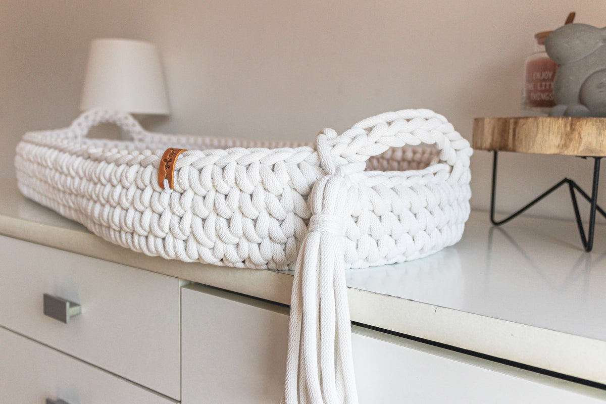 BABY CHANGING BASKET | Off White