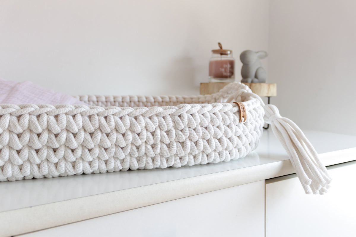 BABY CHANGING BASKET | Off White