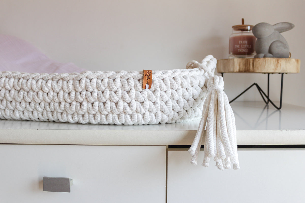 BABY CHANGING BASKET | Off White