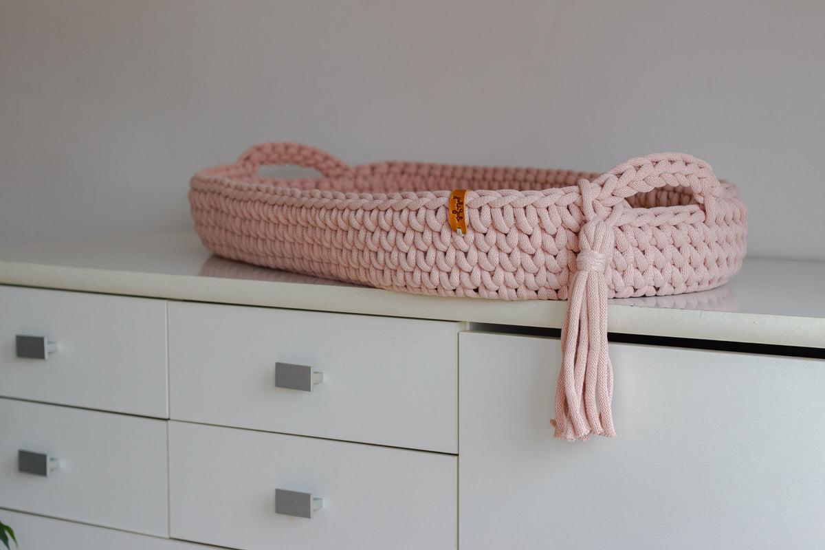 BABY CHANGING BASKET | Pastel Pink