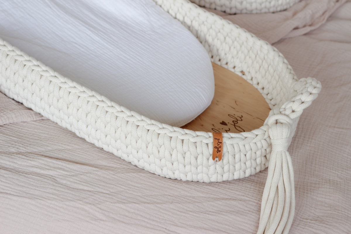 MUSLIN FITTED SHEET | MILK