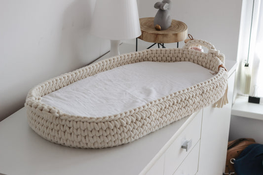MUSLIN FITTED SHEET | MILK