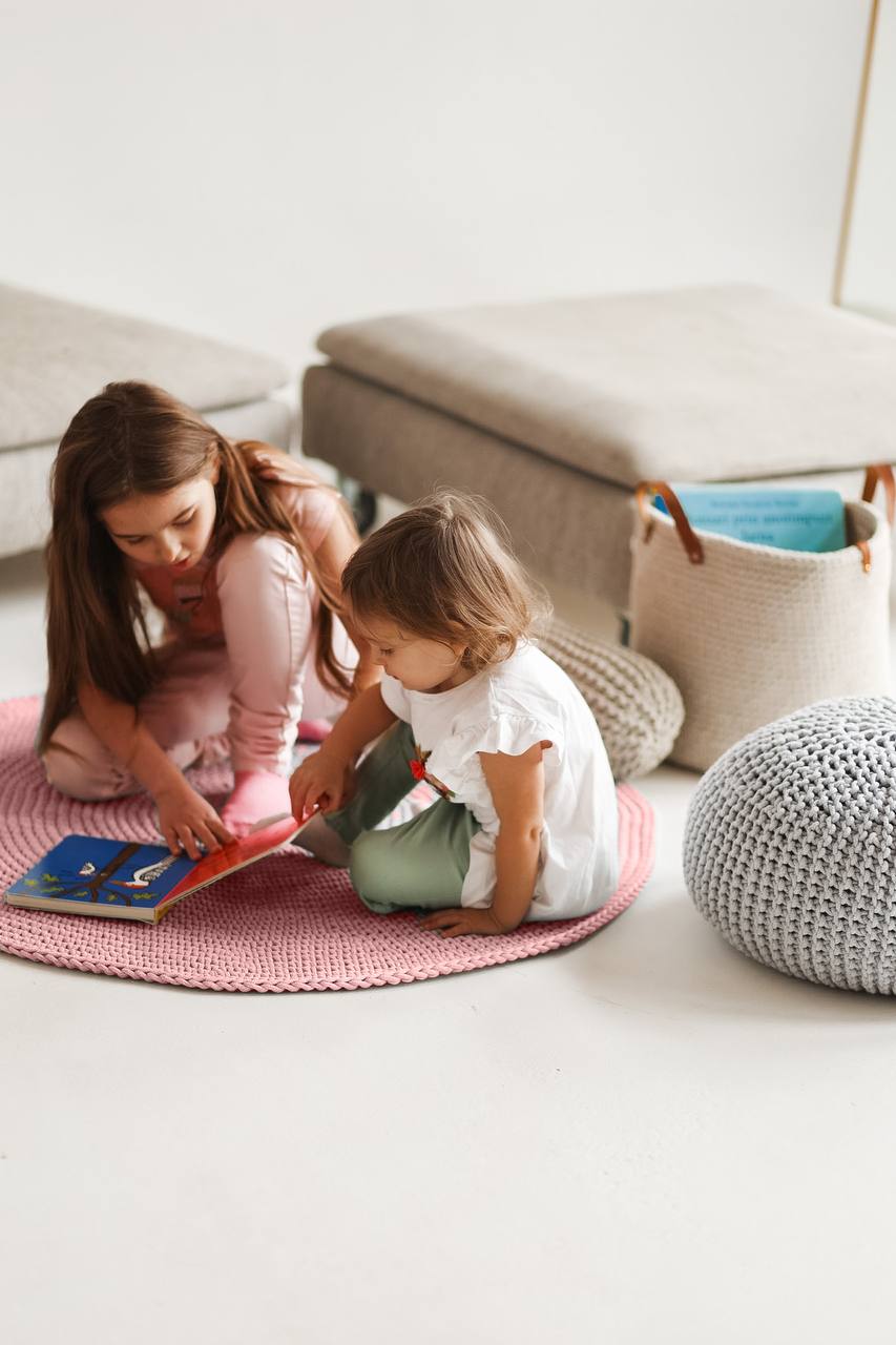 ROUND RUG | PASTEL PINK