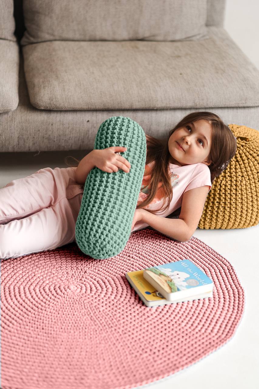 ROUND RUG | PASTEL PINK